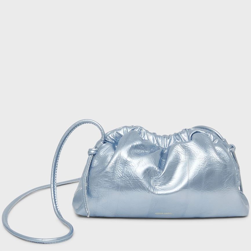 Women\'s Mansur Gavriel Mini Cloud Clutch Bags Light Blue | AU 8572AN